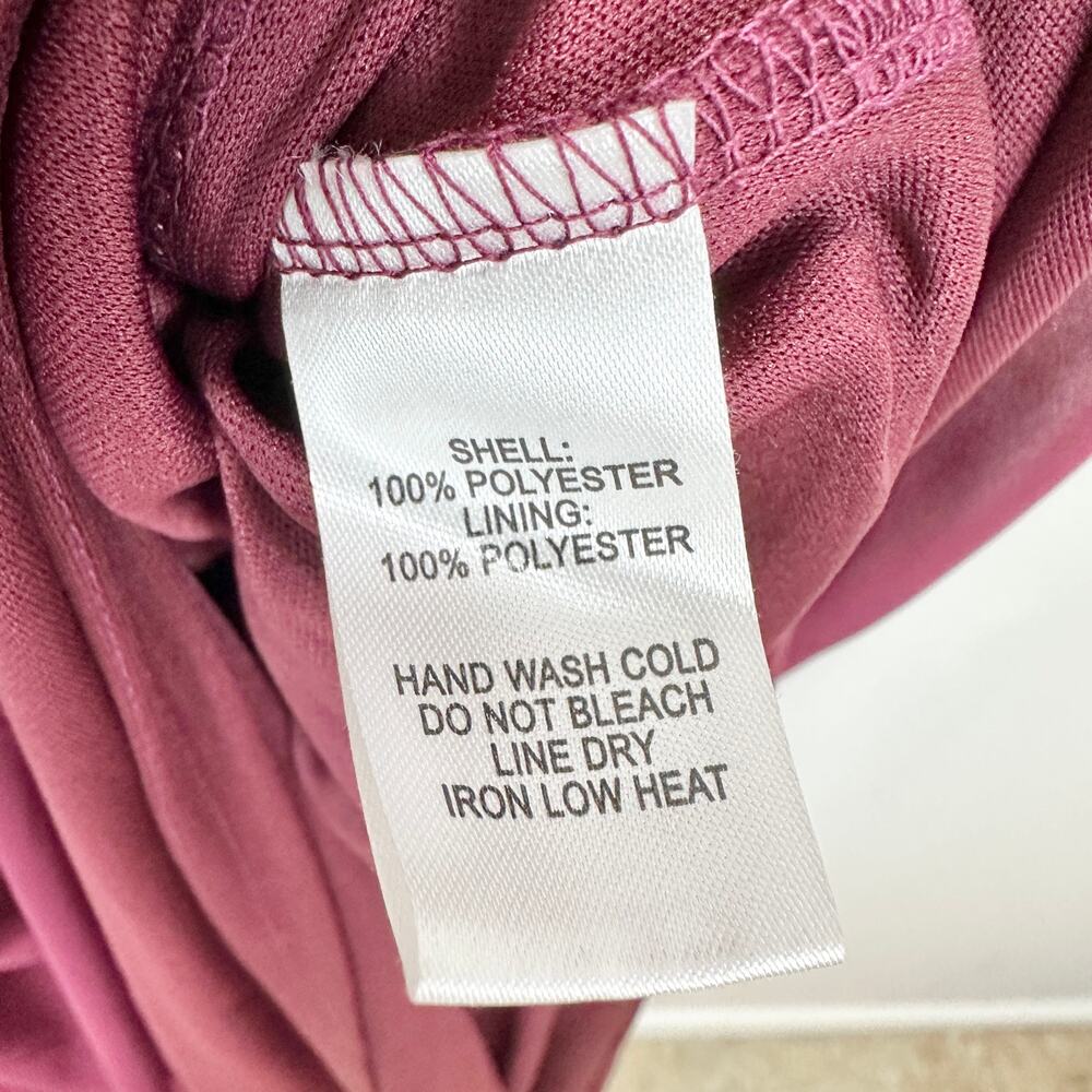 Lulu's Wine V-Neck Maxi Dress with Side Slit - Picture 9 of 11